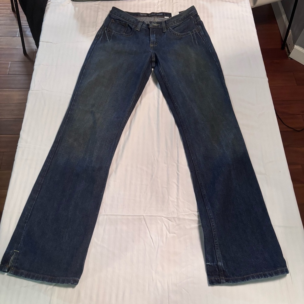 Cruel Girl Dark Blue Flare Western Jeans, Low Rise, Size 9 Long